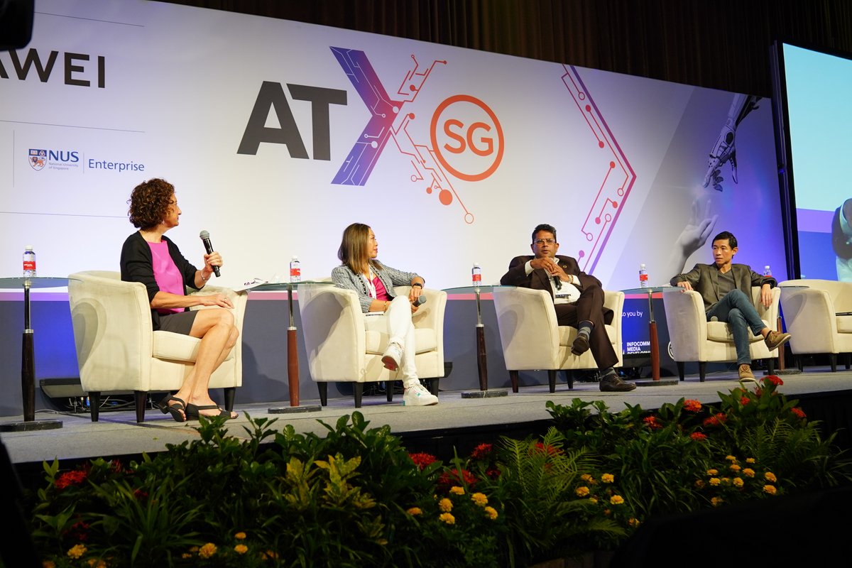AsiaTechxSG's tweet photo. #ICYMI, here are some of the best moments captured during Day 1 of #ATxSG, featuring #ATxEnterprise Headliners and #InnovFest x #ElevatingFounders, that gathered business leaders from across Asia’s tech, media, telecoms and start-up ecosystem! https://t.co/Zki5CzeAJD
