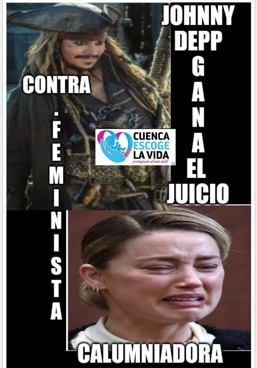 Johnny Depp gana juicio contra la imagen corporativa del feminismo, Amber Heard.
No toda mujer es víctima por ser mujer y no todo hombre es culpable por ser hombre!
Destruida la farsa #MeToo #YoSiTeCreo <a href="/CorteConstEcu/">Corte Constitucional</a> <a href="/AsambleaEcuador/">Asamblea Nacional</a> <a href="/MLAlcivar/">MaLourdes de Lasso</a> <a href="/LassoGuillermo/">Guillermo Lasso</a> <a href="/pedropalaciosu/">Pedro Palacios U.</a>