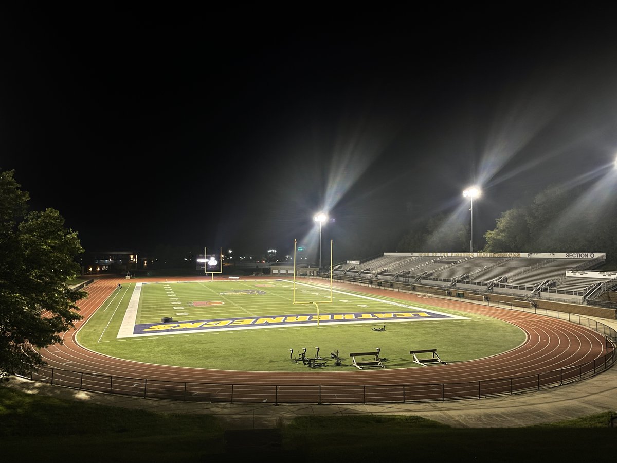 WIUAthletics's tweet photo. Forever shining over Hanson Field. https://t.co/3s2HQDFjvm