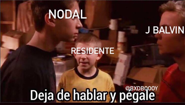 El residente entrando al pleito de nodal y J balvin.