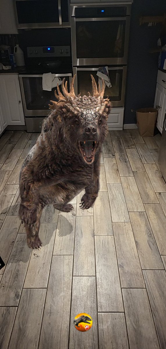 ASuschena's tweet image. I'm trying to enter the sweepstakes so have a picture of my bear ludia!
#JurassicWorldAlive #JWA4thYearAlive