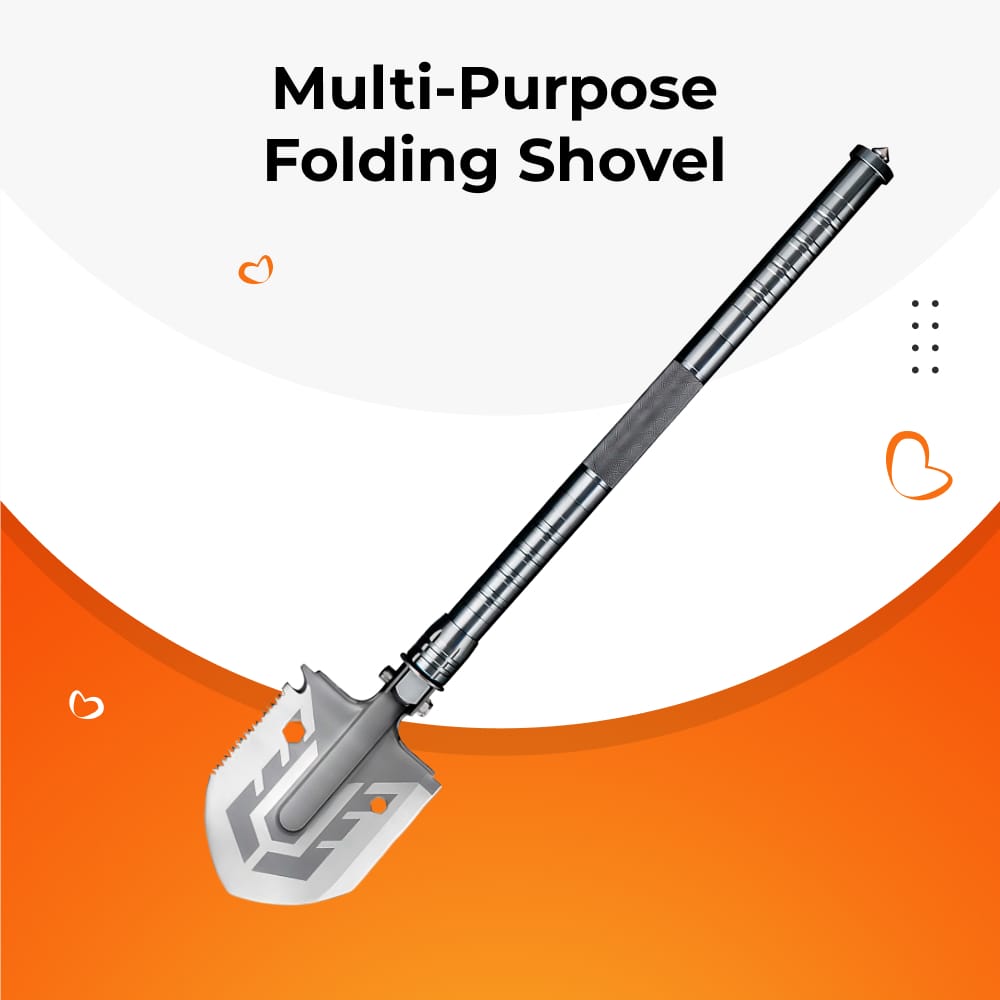 vamp_life_'s tweet photo. In the case of a dangerous downpour on a camping trip or roadside emergency, the many uses of this Multi-Purpose Folding Shovel can save a life.Emergency whistle to signal for help,Rope cutter to free trapped seatbelts,Bladed shovel and knife attachment head to fight off danger https://t.co/g4ZSy291OM