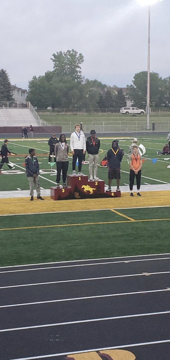PC_TrackField's tweet photo. Field event Section finalists
Shynika Chatman - 8th place Long Jump
Jayliah Diggs - 7th place Long Jump 
Nick Dormoh - 4th Place Triple Jump (pictured) https://t.co/560cMqvUt1