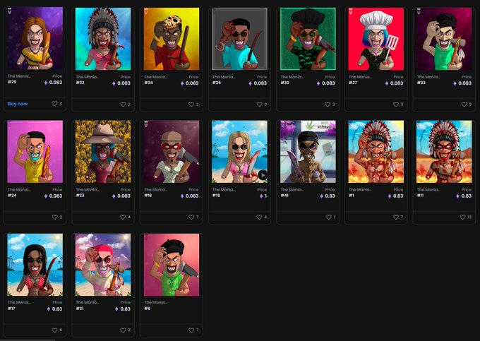 DonTots1's tweet photo. Check out 'THE MANIAC NEIGHBOR COLLECTION'

!The Maniac Neighbor!🔥

En tiempos de caos reina la locura...🔥

!Ya disponibles!

Prices of 0.0083 - 0.083 - 0.83 ETH💎

#Nft #Nfts #Opensea #polygonNFT #NftArt #nftcollector #nftcollectors

https://t.co/UpjJylqe8w https://t.co/G7NFpV1Fle