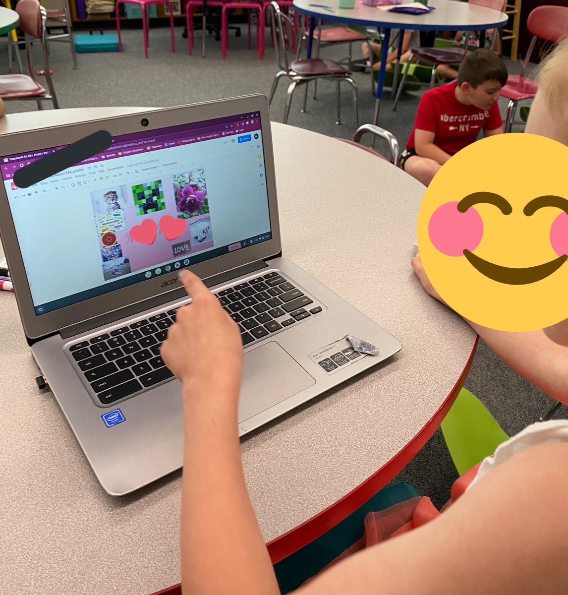 Hopp2nd's tweet photo. M is for ‘Me’ Day and students created a Google Drawing about themselves and used their Measuring skills to find out how big they are! @MOSandshore @Jen1Curry @kristymc24 https://t.co/5o3V04fnOO