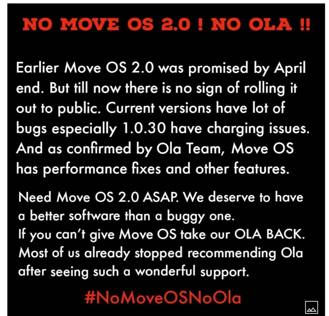 Nasim0143's tweet photo. Its time to show the power of all customers. Don't take anything for granted from a customer. @OlaElectric is nothing without its customers. Please give Move OS 2.0 else take the scooter back. We don't need a buggy Software. @bhash @Khalidaaalbadri #NoMoveOSNoOla #BoycottOla https://t.co/ikemeD76Mc
