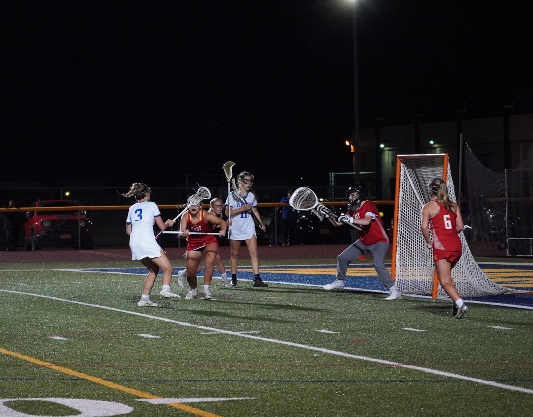 Ella Koslowski scores for the Vikings. 20-10 for Grand Island, 12-2 in this half. History in the making again ... GI on the verge of their first Section VI girls lax championship.
Photos by <a href="/LarrySidelines/">Larry Sidelines</a>