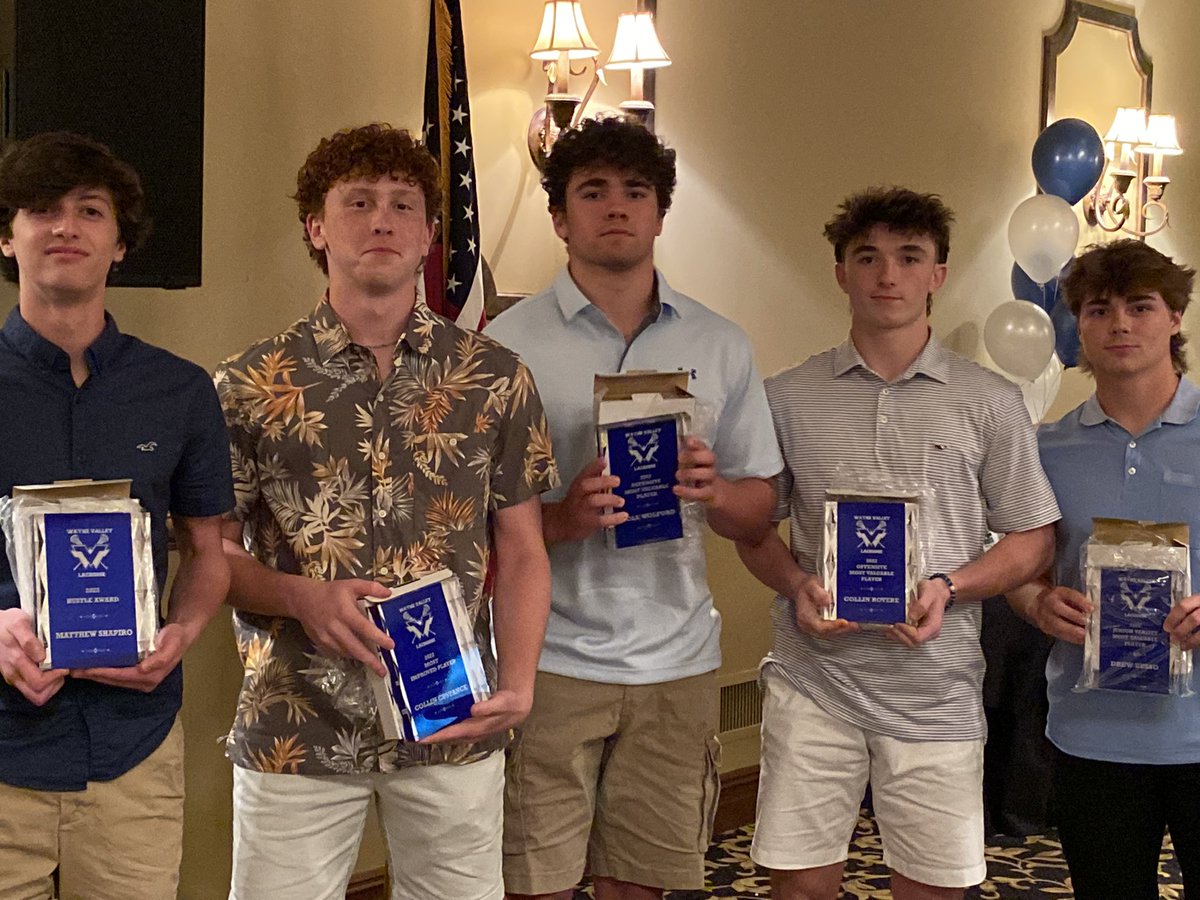 wvlaxboosters's tweet photo. TEAM AWARDS

Offensive MVP
Collin Rovere

Defensive MVP 
Cole Wolford 

Most Improved 
Collin Custance

Hustle Award 
Matthew Shapiro 

Junior Varsity MVP
Drew Russo https://t.co/mMaMLk1rHb