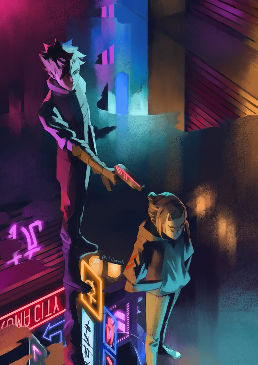 hi guys, been on art break to focus on irl priorities! here’s my piece for <a href="/kurokenproject/">Beyond Worlds: A Kuroken AU Project</a>, hope you all enjoyed the zine 💜