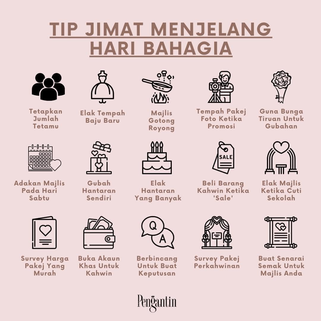 SinaranW's tweet photo. Kalau takut nanti kos terlebih untuk majlis, nah ni ada tips nak jimat
kredit Pesona Pengantin
#sinaranwanita #tipsjimat #majlisresepsi #dday #majliskahwin #rewang #pengantinbaru #rajasehari https://t.co/bPLJTe7Gyy