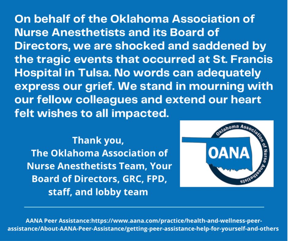 Oklahoma CRNAs (@oanacrnas) on Twitter photo #TulsaHospital #StFrancis <a href="/ohaconnect/">Oklahoma Hosp Assn</a> <a href="/OklahomaNurses/">Oklahoma Nurses</a> <a href="/OKMed/">Oklahoma State Medical Association</a> #Oklahoma #tulsa <a href="/gtbynum/">G.T. Bynum</a> #TulsaHospital #StFrancis <a href="/ohaconnect/">Oklahoma Hosp Assn</a> <a href="/OklahomaNurses/">Oklahoma Nurses</a> <a href="/OKMed/">Oklahoma State Medical Association</a> #Oklahoma #tulsa <a href="/gtbynum/">G.T. Bynum</a>