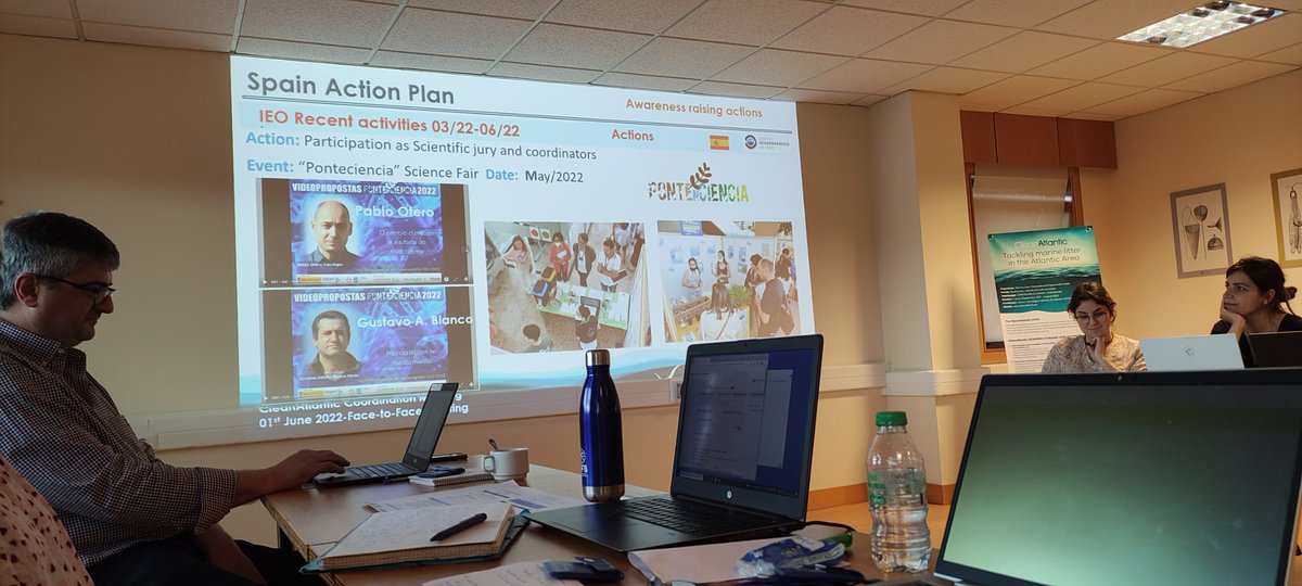 IEOVigo's tweet photo. 👩💼Desde ayer está teniendo lugar en @FundacionCETMAR la XI reunión de coordinación del proyecto @Clean_Atlantic, con la participación de varios compañeros de #IEOVigo
¡Vuelta a la presencialidad después de 2 años! https://t.co/9azif64feX