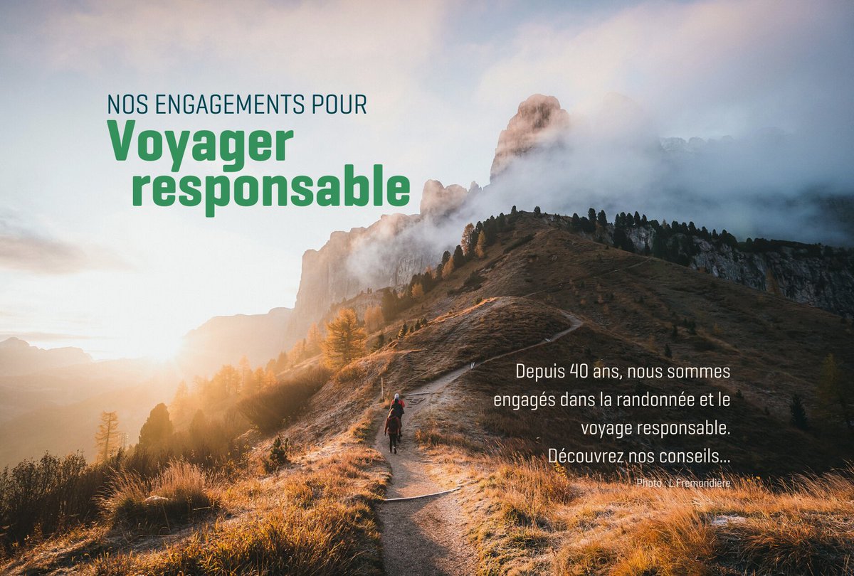 🌿Aujourd'hui, le tourisme responsable est à l'honneur. Plus qu'une journée, pour nous, c'est un engagement depuis 40 ans pour promouvoir la randonnée, l'exploration à vélo et le voyage doux.
👉  chamina-voyages.com/agence/nos-eng…

Vive le voyage à 4 km/h !

#JMTR2022 #voyage #responsable
