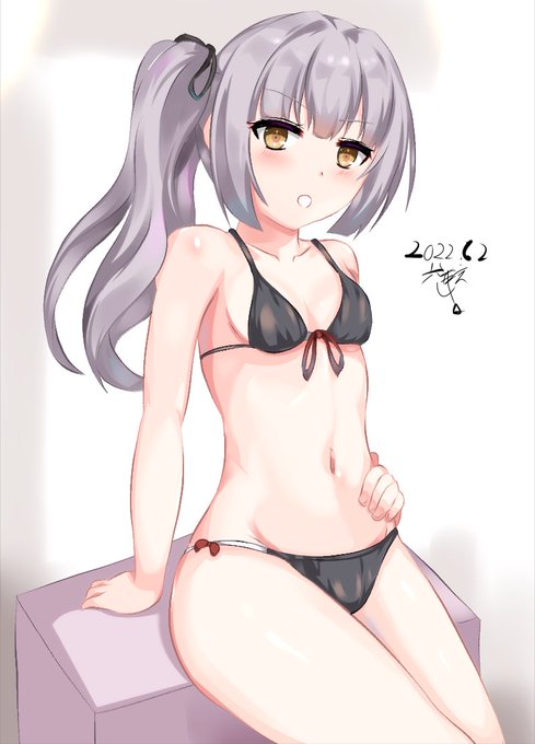 黒ビキニ霞ちゃん!
#艦これ #霞 