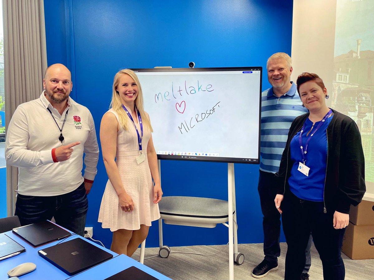 Making magic with #SurfaceHub at <a href="/MicrosoftSuomi/">Microsoft Suomi</a> 🪄🤩

<a href="/_haba/">Harri Mikkanen</a> <a href="/SariSoinoja/">Sari Soinoja</a> <a href="/JaakkoKonrados/">Jaakko Komulainen</a> <a href="/meltlake/">meltlake</a> #whiteboard #ModernWork #modernityö