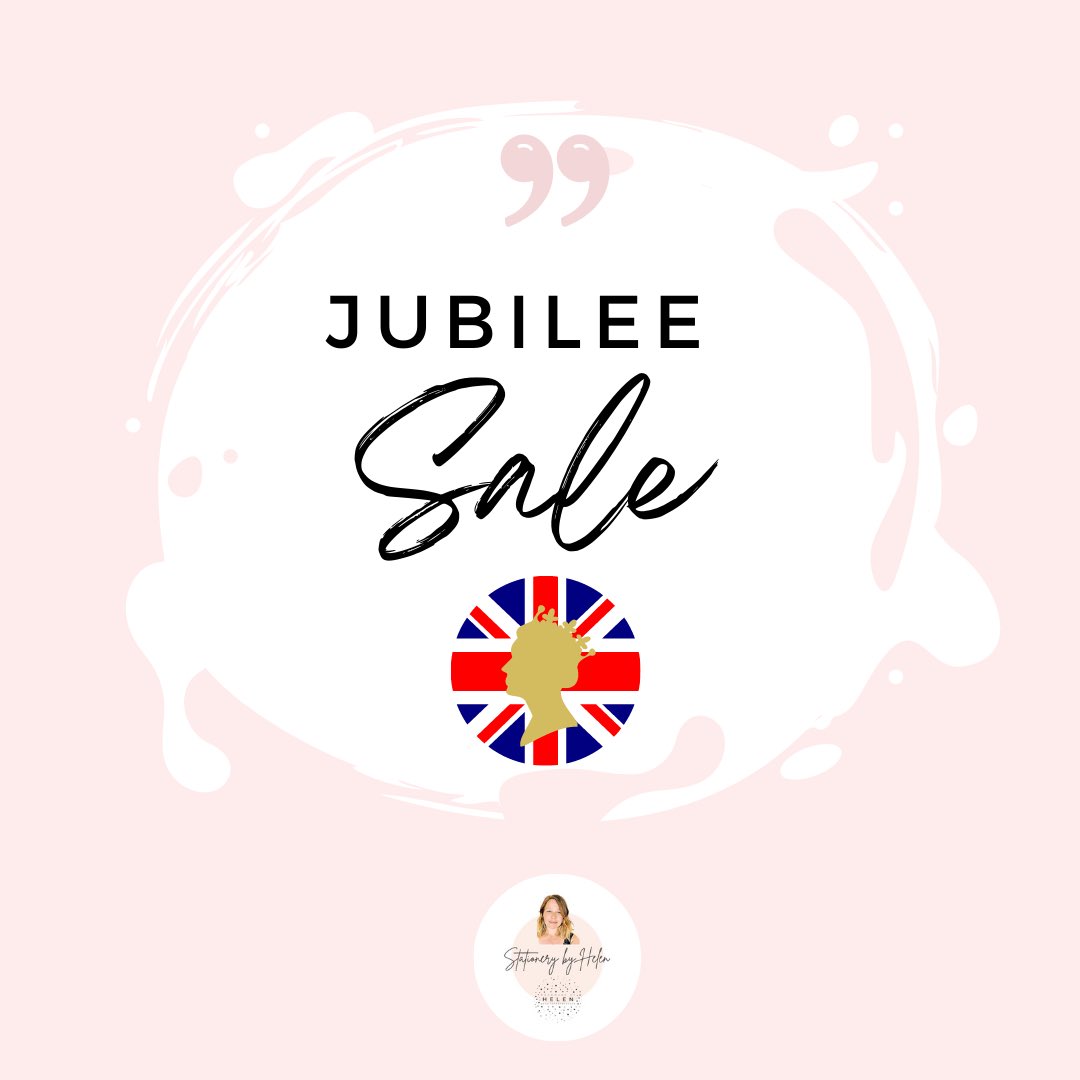 There’s 15% off over in my shop Etsy.com/shop/stationer… all weekend #JubileeWeekend #JubileeCelebration #etsyshop #stationery