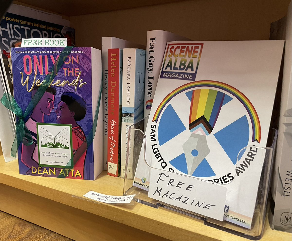 Jennife09761350's tweet photo. “I scan the menu as quick as I can
“A carrot cake and a latte”
Mack. Karim. Finlay. Mack never thought he'd find love, let alone with two people
@DeanAtta’s book #OnlyOnTheWeekends is in #KafeKweer in #Edinburgh
@BookfairiesEdin @BookfairiesScot @the_bookfairies @teambkmrk https://t.co/3KQZ6nmcFy