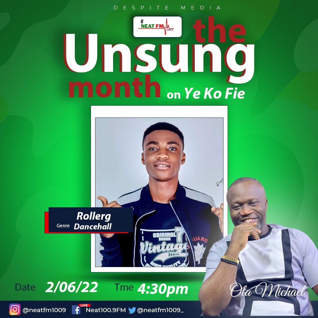 sheivlipo77's tweet photo. Unsung Month on #Neatfm #YeKOFie is on!!

Catch Rhapsody Rollerg on YE KO FIE with OLA MICHAEL on NEAT 100.9 today at 4:30pm.

#SheivlipoMusicGroup #RollergSinbad @Neat1009Fm
#ZongoZongo    #ExploreSaltpond. https://t.co/IggJ6BFy6X