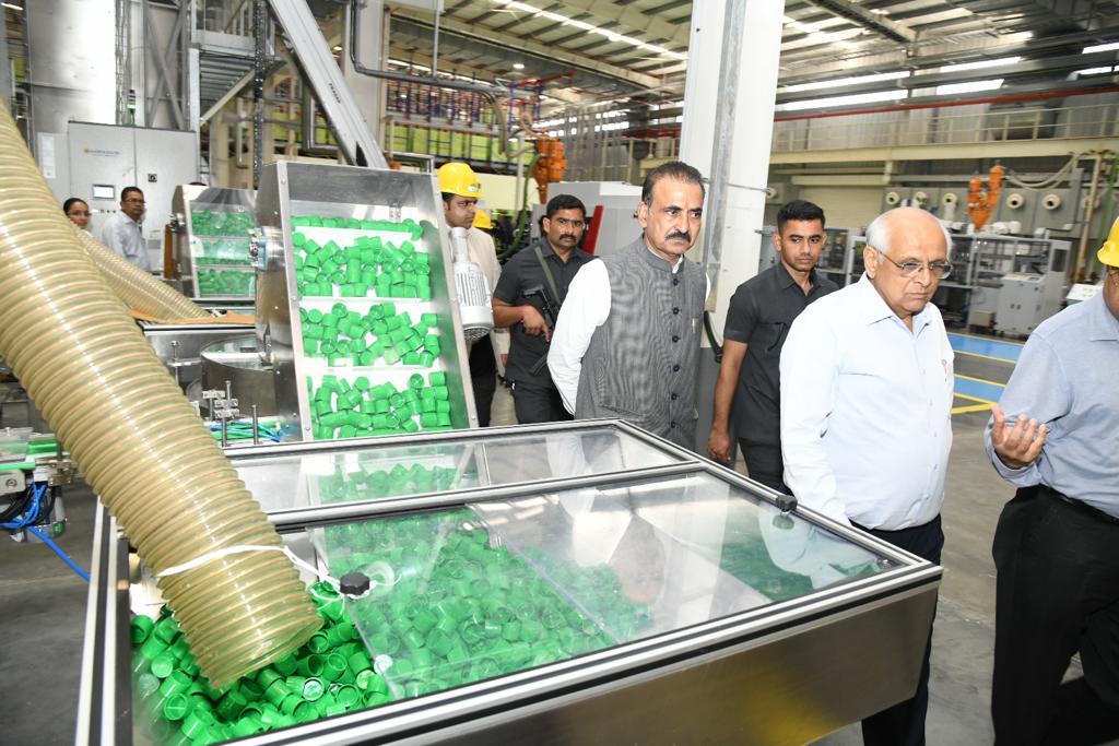 Gujarat CM visits Nano Urea plant of IFFCO in Kalol