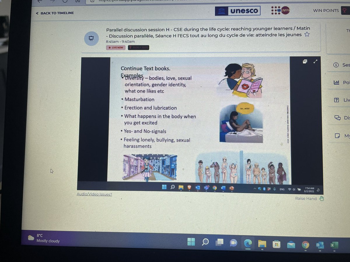 Starting this morning on day 2 of the #UNESCO Global learning symposium on Comprehensive Sexuality Education (CSE) looking at CSE during the lifecycle- reaching younger learners #sexualhealth
