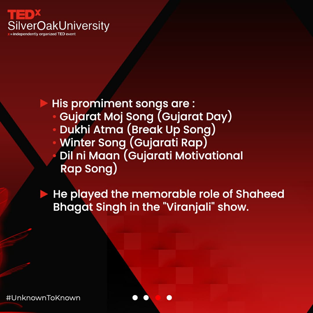 TEDxSOU's tweet photo. Witness @trivediakash at #TEDxSilverOakUniversity on June 4 2022
#tedx #tedxspeaker #tedxtalk https://t.co/Mwf5WAEkSy