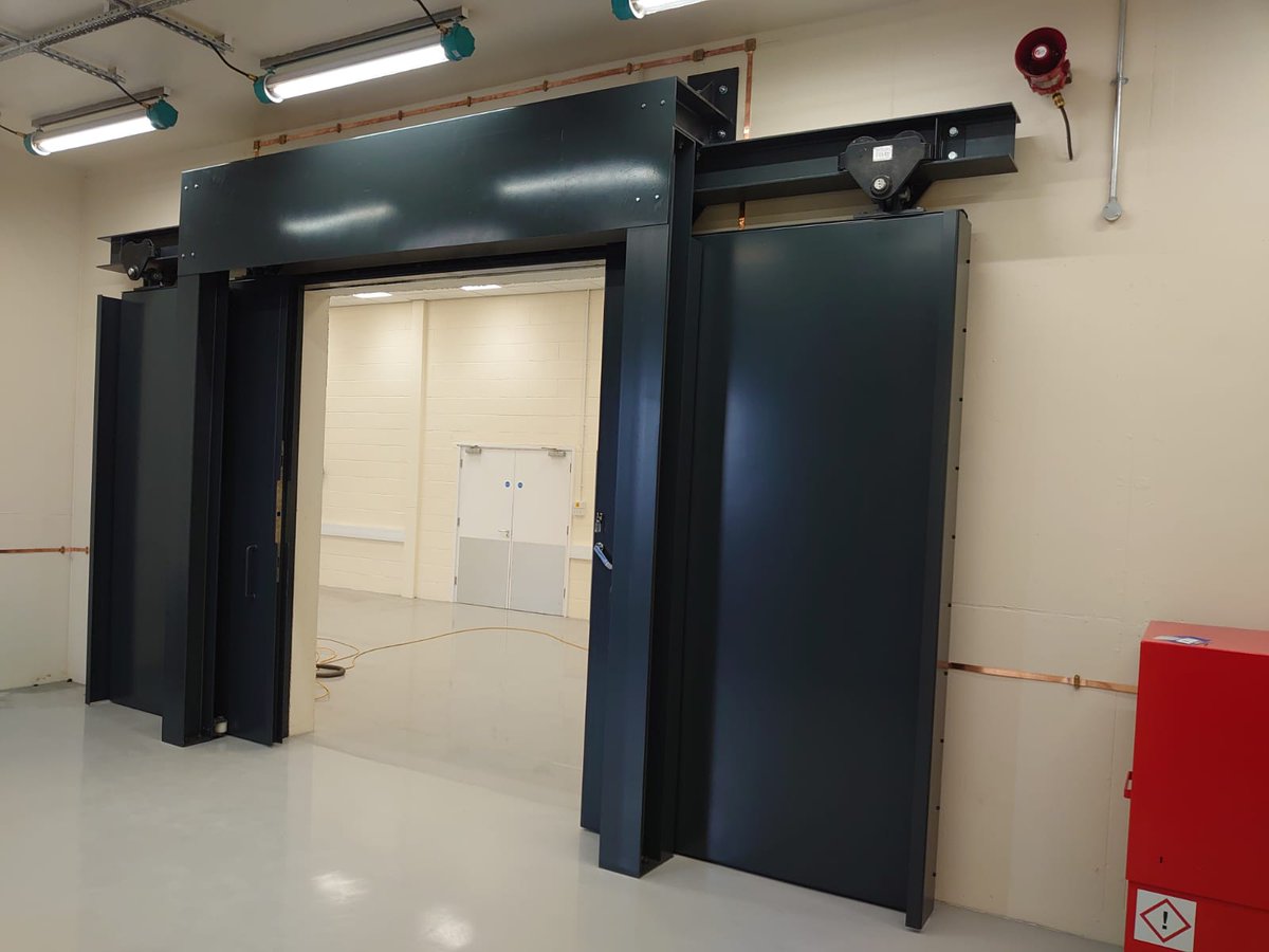 MMEngUK's tweet photo. A special installation of a sliding #BlastDoor which was required protect a room used for #RAF ejector seat testing.

Bespoke design to protect even the most unique assets!

#BlastDefence #BespokeDesign #Engineering https://t.co/tBo2dyC12u