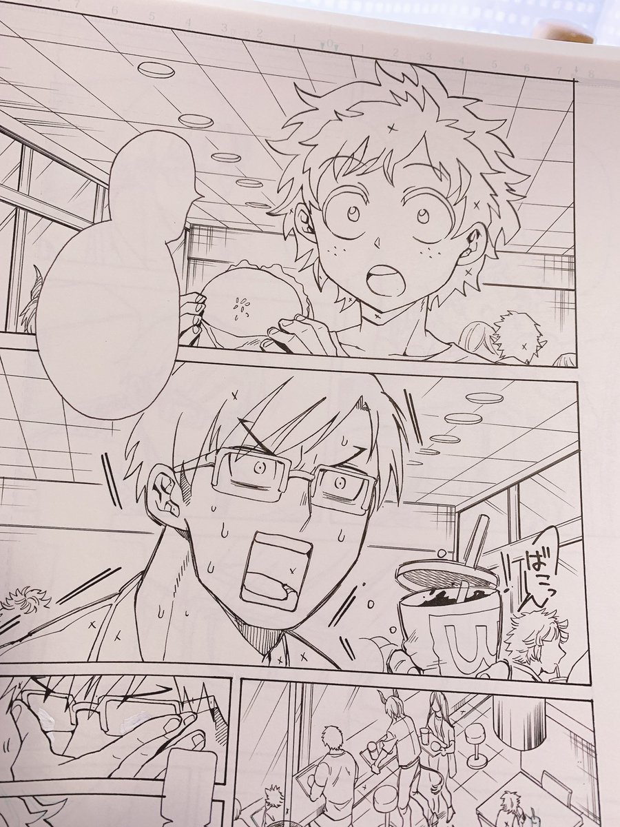アナログで本描いてた頃の原稿が出てきた…懐かしいな…捨てるか… 