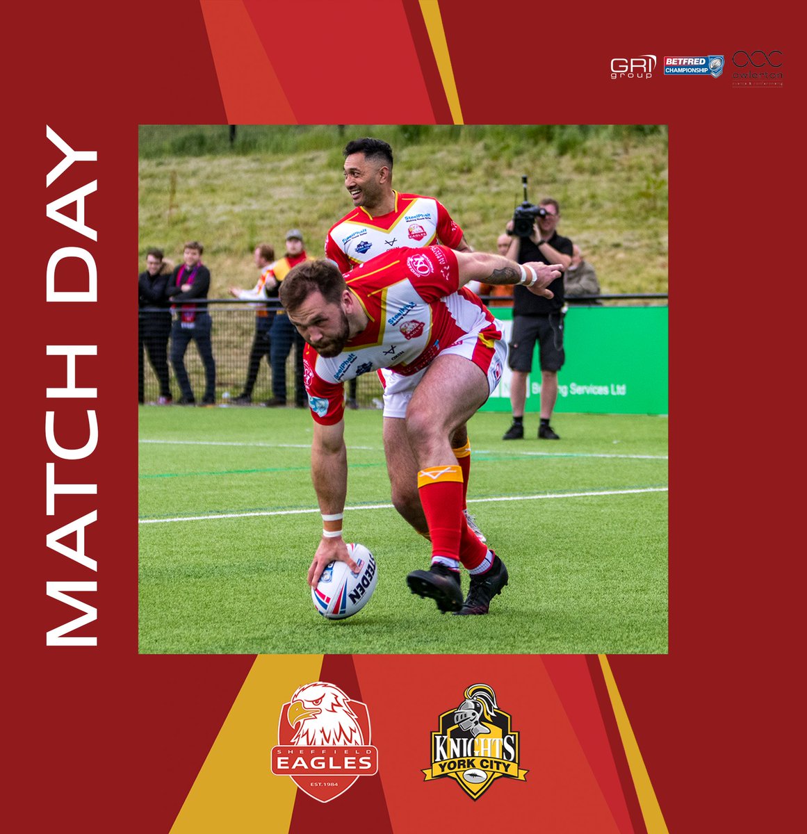IT'S MATCH DAY!!

Another big one down at @OLPStadium as @YorkKnightsRLFC make the journey across Yorkshire. 

📸: @ADCP_Official
🦅 #TheEaglesAreHere