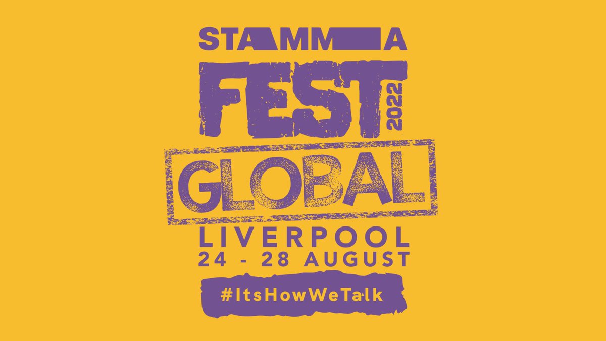 Less than 9️⃣0️⃣ days to go until STAMMAFest Global 2022!

Tickets are on sale for our international conference, as we welcome speakers from the #stammering community from all over the world across five days. 🌍

Find out more at stammafest.org