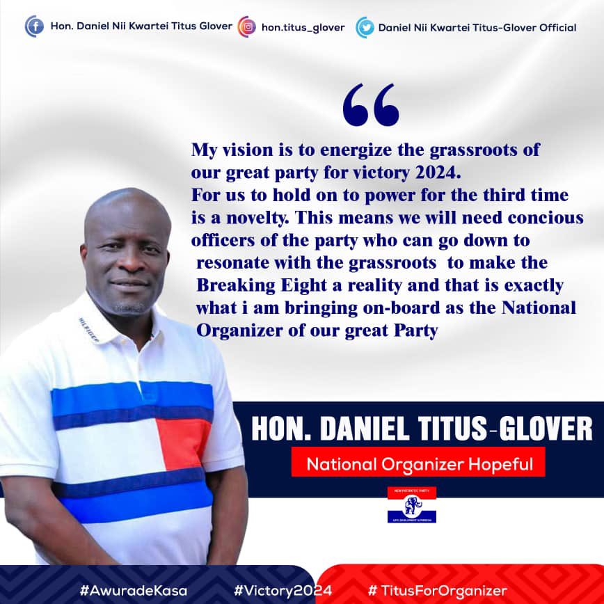 DanielKwartei's tweet photo. Energizing the Grassroots for 2024
#AwuradeKasa π
#Victory2024 β
#TitusForOrganizer ππΎ https://t.co/7SmYjnpocF