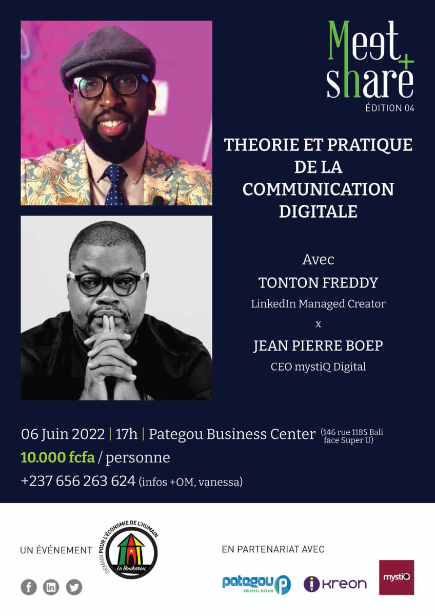 MrDigitalAfrica's tweet photo. Vous me connaissez moi mais est ce que vous connaissez #Tontonfreddy?
Nous partageons l'affiche pour un meet and Share ce lundi 6 juin sur la com digitale. Si tu as du temps passe dire bonjour 👋 
@leboukarou237 merci 🚀 https://t.co/Ggy02Hic2D