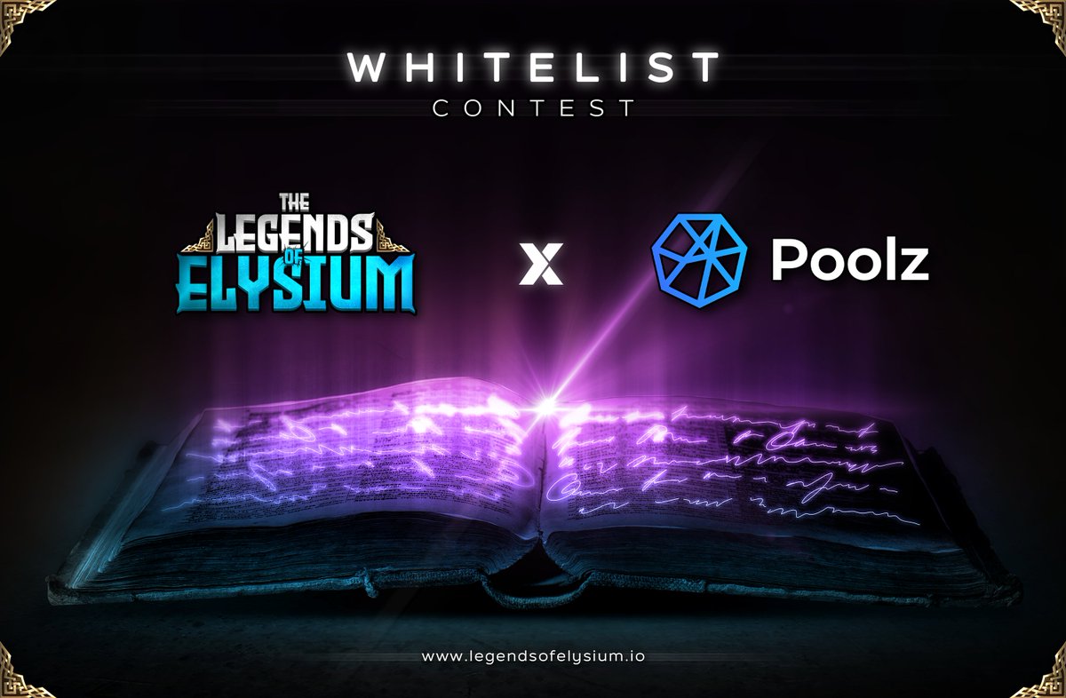 LegendsElysium's tweet photo. 🔥WHITELIST CONTEST ANNOUNCEMENT🔥

Legends of Elysium and POOLZ are pleased to announce the Whitelist Contest.

The team will draw 25 lucky contestants who will win @Poolz__  Whitelist Spot

Join the contest:
https://t.co/bRDE5v7De5

Good luck! 🤟

$LOE #Whitelist #Launchpad https://t.co/YHJQz8WOBj