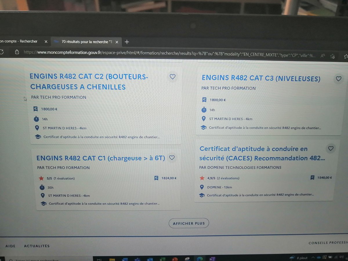 NathMORAND's tweet photo. Le CPF quand tu tapes thérapie alternative...
Sacrés farceurs https://t.co/aj0tW7Ft4r