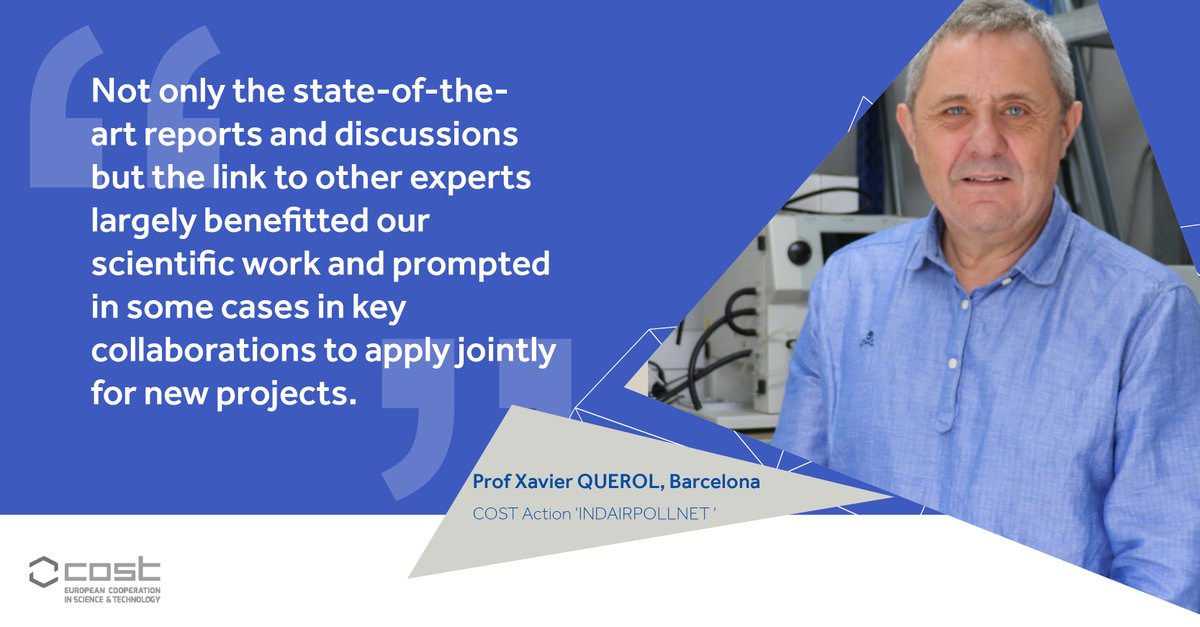 COST (@costprogramme) on Twitter photo Prof Xavier Querol <a href="/xqcgeo/">Xavier querol</a> from COST Action 'Indoor Air Pollution Network' (INDAIRPOLLNET <a href="/ActionCost/">COST Action INDAIRPOLLNET</a>) on how this COST Action helped foster new projects applications.
#indoorair #IAQ #COSTactions #collaboration #ScienceWithoutBorders Prof Xavier Querol <a href="/xqcgeo/">Xavier querol</a> from COST Action 'Indoor Air Pollution Network' (INDAIRPOLLNET <a href="/ActionCost/">COST Action INDAIRPOLLNET</a>) on how this COST Action helped foster new projects applications.
#indoorair #IAQ #COSTactions #collaboration #ScienceWithoutBorders