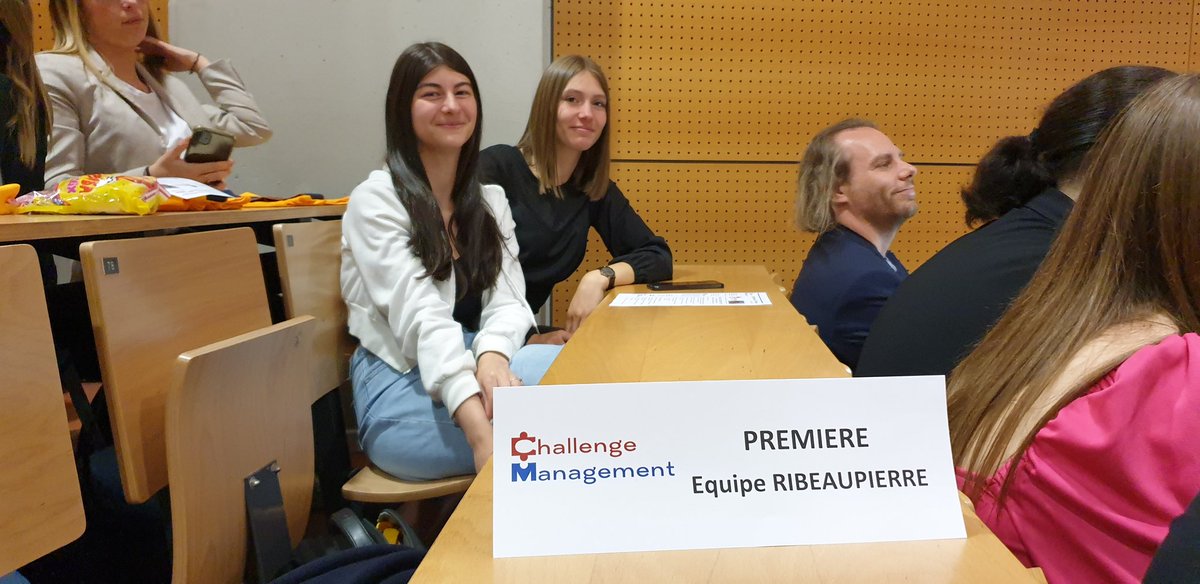 PalacinPhilippe's tweet photo. Qui sera le boss aujourd'hui ?  Notre équipe du @LRibeaupierre est prête pour la 9ème édition du Challenge Management à l'@EMStrasbourg . Nous sommes de tout cœur avec elles. .. #Felicitations à tous les participants. https://t.co/aQRA7aBjFv
