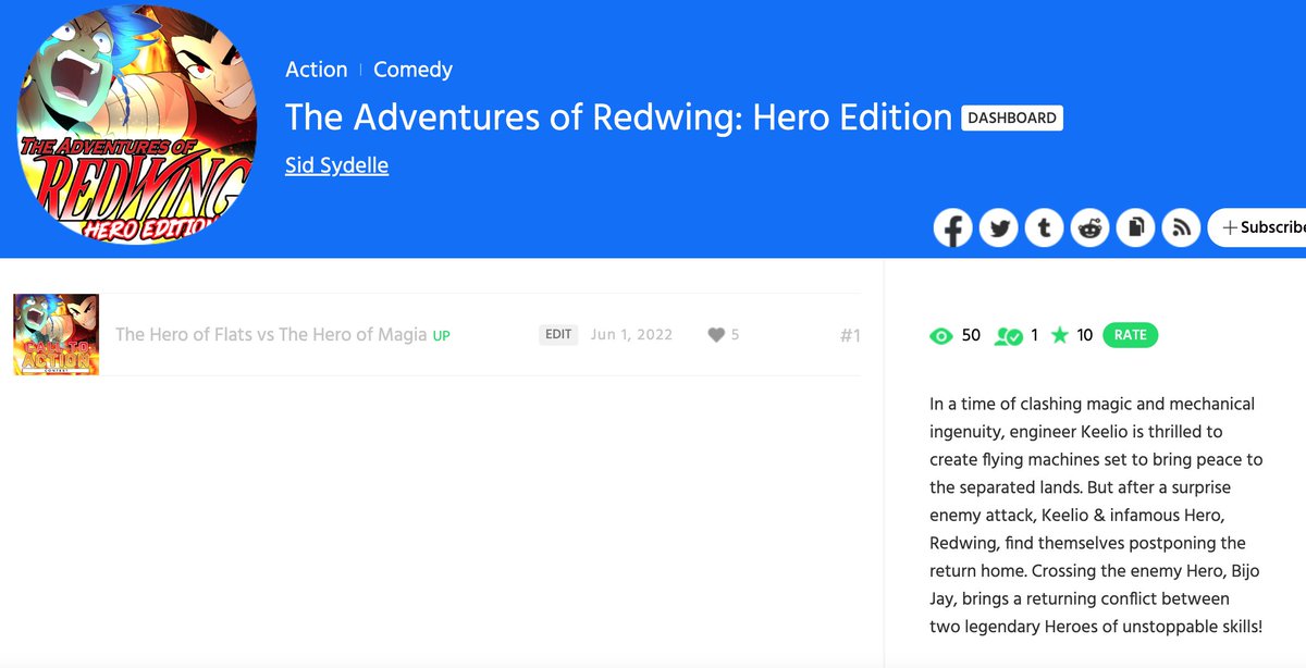 redwingseries's tweet photo. LET'S GOOO!!! "The Adventures of Redwing: Hero Edition" is now up for the @webtoonofficial contest!! #webtoonactioncontest 
Read it below and enjoy the rush! ♥
https://t.co/d0Gxrw9rVa https://t.co/2dV5YeNguV