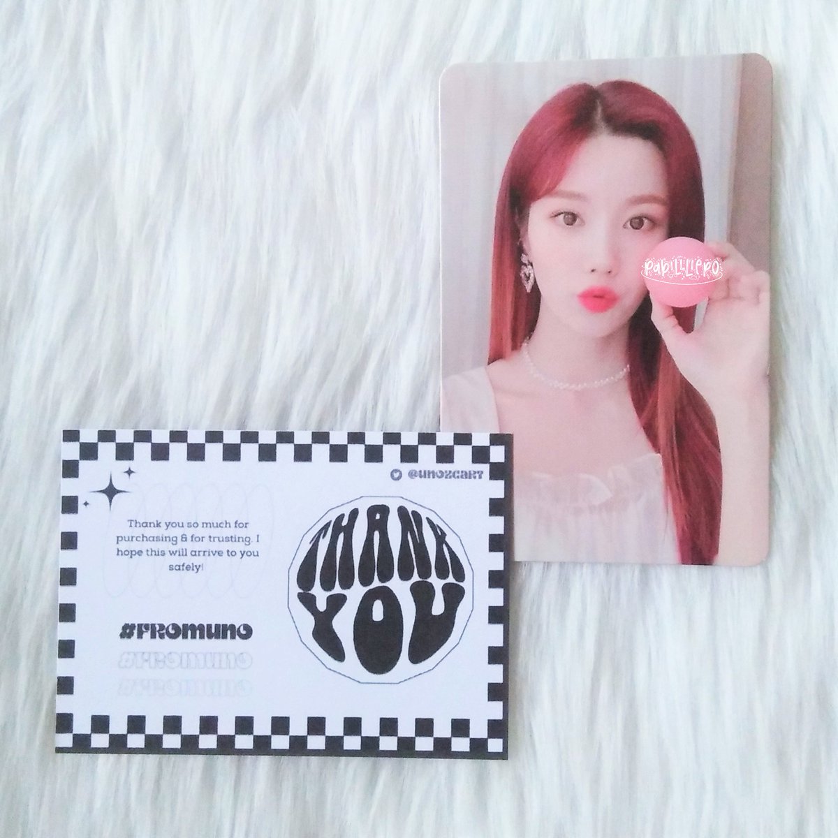 pabillliepo's tweet photo. eunbi is finally home !! thank you so much @unozcart for packing her safely and for the generous freebies π«Ά until our next transation po ^__^ #fromuno https://t.co/HOwHW44ztu