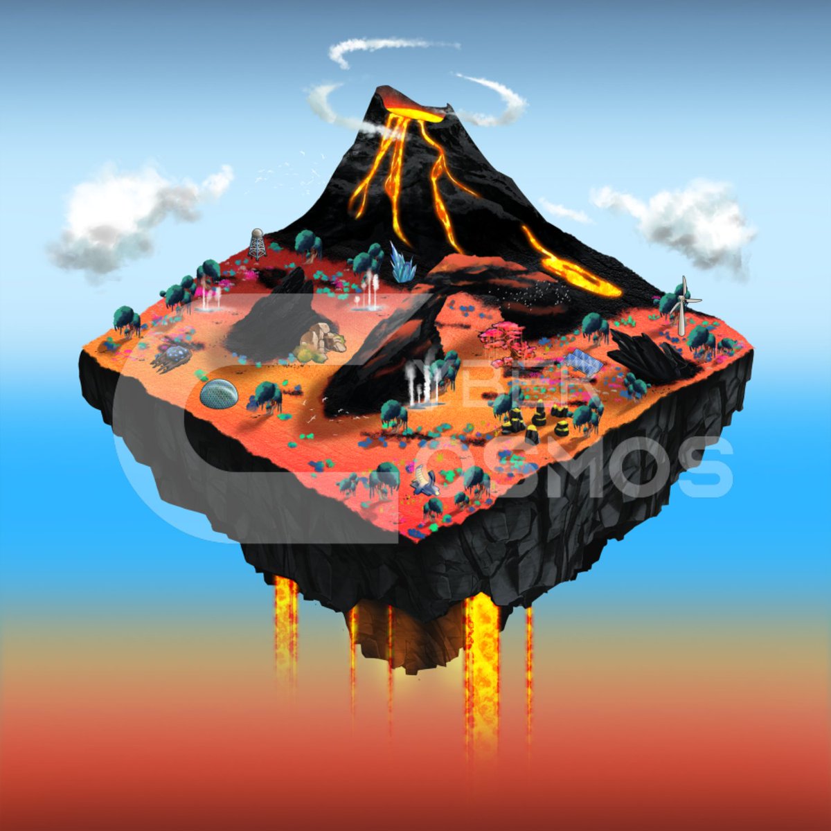cybercosmosNFT's tweet photo. 🌋 Land Sneak Peek 🌋 

What do you think of this trait? 

💜 &amp; RT for more LAND sneak peeks 

#Metaverse #NFT #NFTs #NFTCommunity #Web3 https://t.co/fGJNiTGaXb