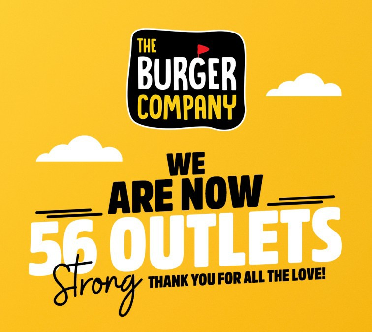 With the launch of Dwarka, New Delhi outlet - The Burger Company is now 56 Outlets Strong!

#Century Coming Soon!