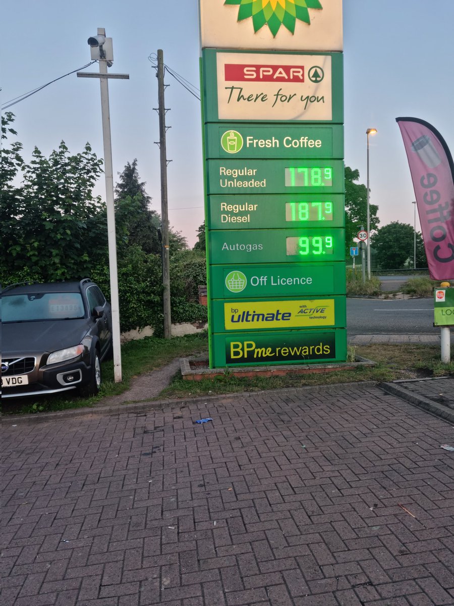 Fuel up 10p in a week . How much more will it go up before we act.