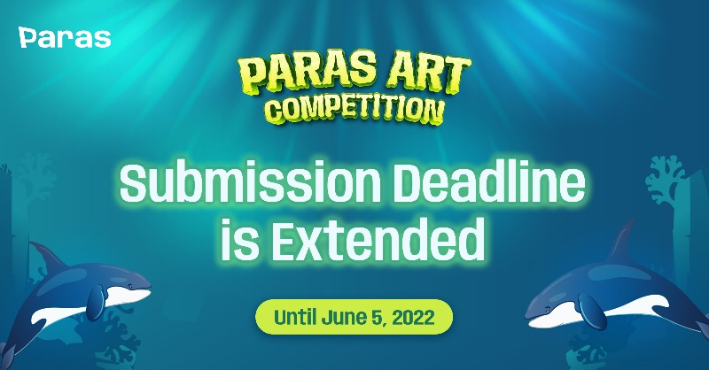NarrativeHQ_'s tweet photo. 🚨GOOD NEWS, PARASIANS! The deadline for our Art Competition has been extended to June 5th!
Winners will be announced on June 10th.

Submit your art below &amp; don't forget to include the hashtags #ParasArtCompetition #ParasOceanvironmentDay in your card description.
🐬
Good luck!