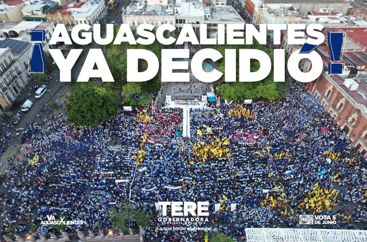 TereJimenezE's tweet photo. ¡¡Gracias Aguascalientes!!
#TereJiménez
#TereGobernadora
#LoQueTantoQueremos https://t.co/EEtbuHargP