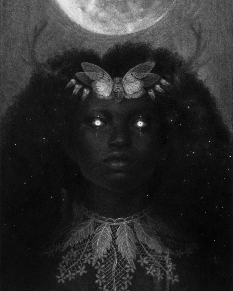 wowbywow's tweet photo. 'Asterisa, Weaver of Constellations' by Babs Webb (@babswebb)
•
#babswebb #worksonpaper #portraitart #witchyvibes #blackandwhiteart #witchcraft #portraiture #astrology #occultart #astrologyart #monochromeart #witchlove https://t.co/8ztWlk6ZAG https://t.co/rig6Xbya5p