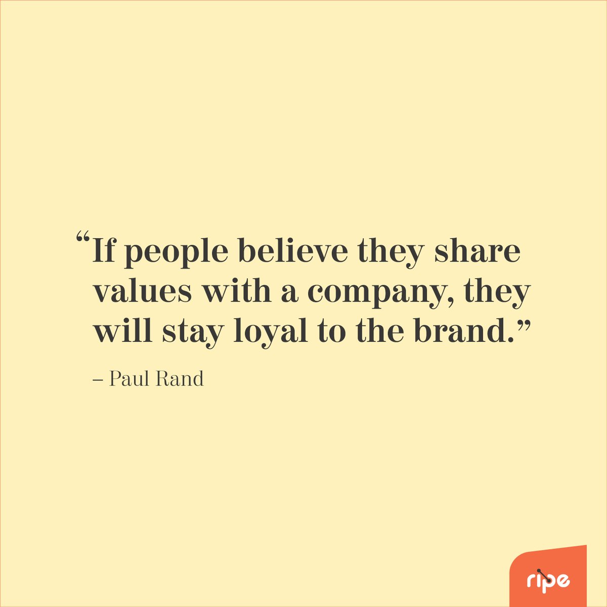 RipeSolutions's tweet photo. It's not just about the product or service! Of course what you're selling has to meet customers’ needs, but value alignment—how your company operates, conducts itself &amp; its core principles—is what seals the deal &amp; keeps them coming back! For more ‘value’ chat—contact Ripe! https://t.co/iddbZzbrDl