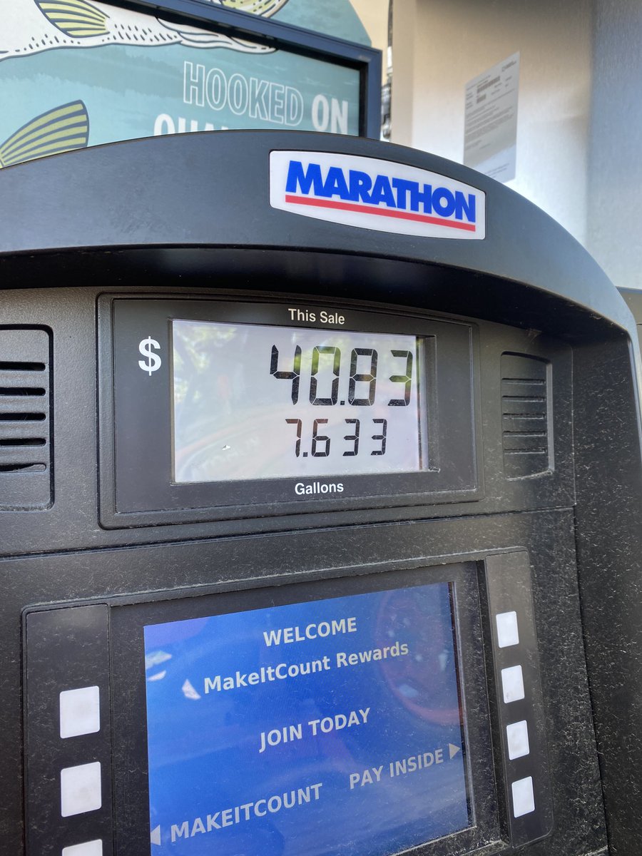 ⁦<a href="/POTUS/">President Donald J. Trump</a>⁩ ⁦<a href="/JoeBiden/">Joe Biden</a>⁩   Let’s go Brandon!  This is what it takes to fill up my mower since you. decided to implement your green agenda.  Thanks a lot buddy, I appreciate it.  Now I have to decide between keeping up my property and paying my daughters basketball fees.
