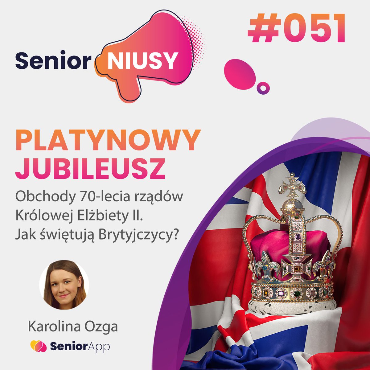 senior_app's tweet photo. ❣️ Zapraszamy na #51 odcinek SeniorNiusów ❣️
👸 Królowa Elżbieta II to postać, którą znają chyba wszyscy. Wielu podziwia, uwielbia, inni traktują bardziej neutralnie. Nie ma jednak wątpliwości, że jest to Kobieta Legenda.
❗ Czytajcie więcej na: https://t.co/XsYK8G78KC https://t.co/8Nx2ZwkoFf