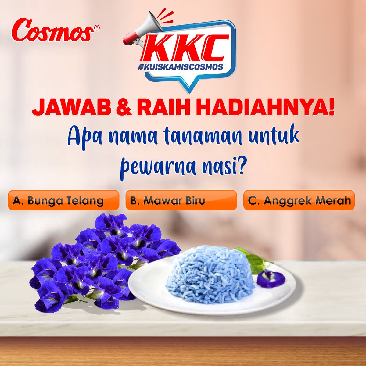 cosmosonline's tweet photo. Jawab dan dapatkan hadiahnya!

Caranya :

●Pastikan kamu sudah follow all sosmed Cosmos (Instagram, Twitter, Tiktok @CosmosOnline. Facebook @mycosmos. Youtube: BelanjaCosmos) dan like postingan ini https://t.co/S9G9BhGrSO
