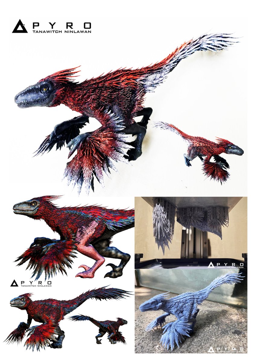 MONSTERARTSALP's tweet photo. PYRORAPTOR
3D MODEL + 3D Printed by Tanawitch Ninlawan
#pyroraptor #JurassicPark #JurassicWorldDominion #dinosaurs @JurassicWorld #raptor #velociraptor #PrehistoricPlanet #3dmodel #3Dprint  #zbrush https://t.co/Ho4oh10eqz