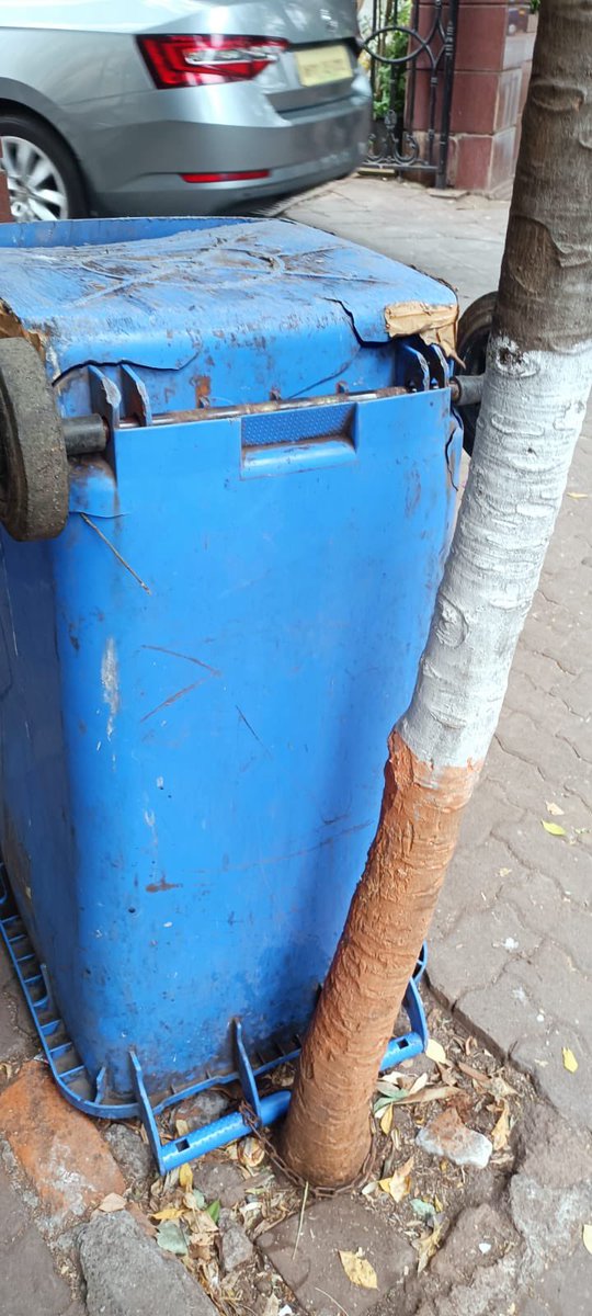 perrycrossalm's tweet photo. @MCGM_BMC @mybmcWardHW @ShelarAshish @mybmcSWD @MCGM_BMC @Asif_Zakaria Apalling condition of garbage bins on Perry Cross Rd (behind Asst Commissioner’s Office) Garbage spills outside. Littering on the road. BMC garbage collectors requesting for new bins since months. No response. https://t.co/7YvxcacoBF