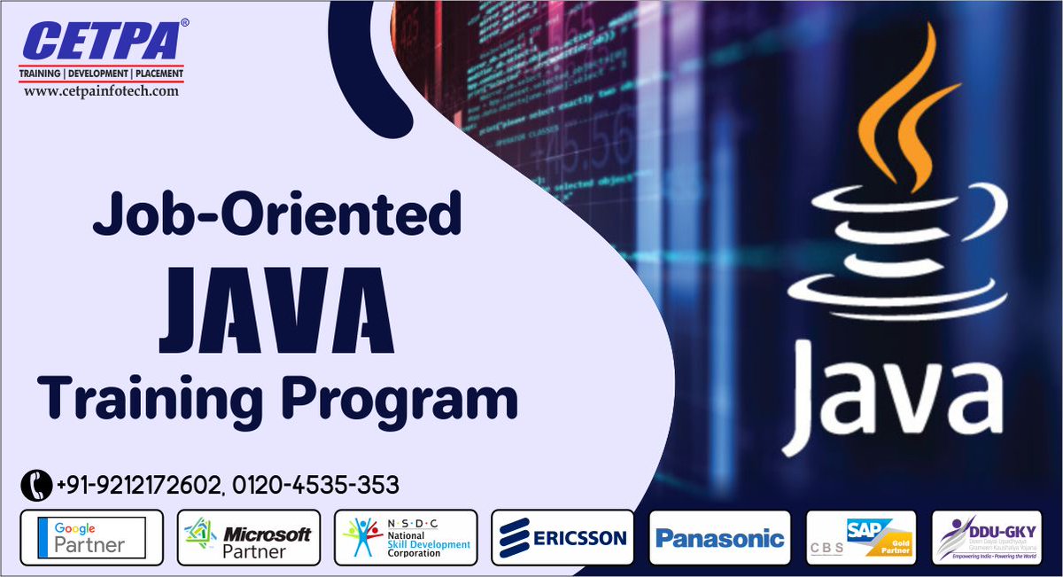 cetpainfo's tweet image. 💻Enroll in The job-oriented Java training program and get recruited by the top the MNCs
👉 bit.ly/3m7ALfK
📱9212172602
📧 query@cetpainfotech.com
#Java #AdvancedJava #JavaOnlineCourse #JavaCertificationCourse #JavaOnlineTraining #OnlineCourses #OnlineCourses